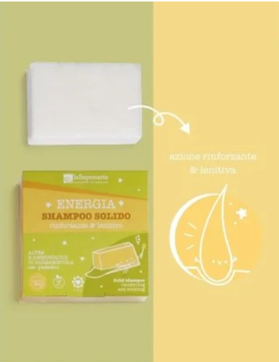 Shampoo solido Energia - rinforzante e lenitivo 50g