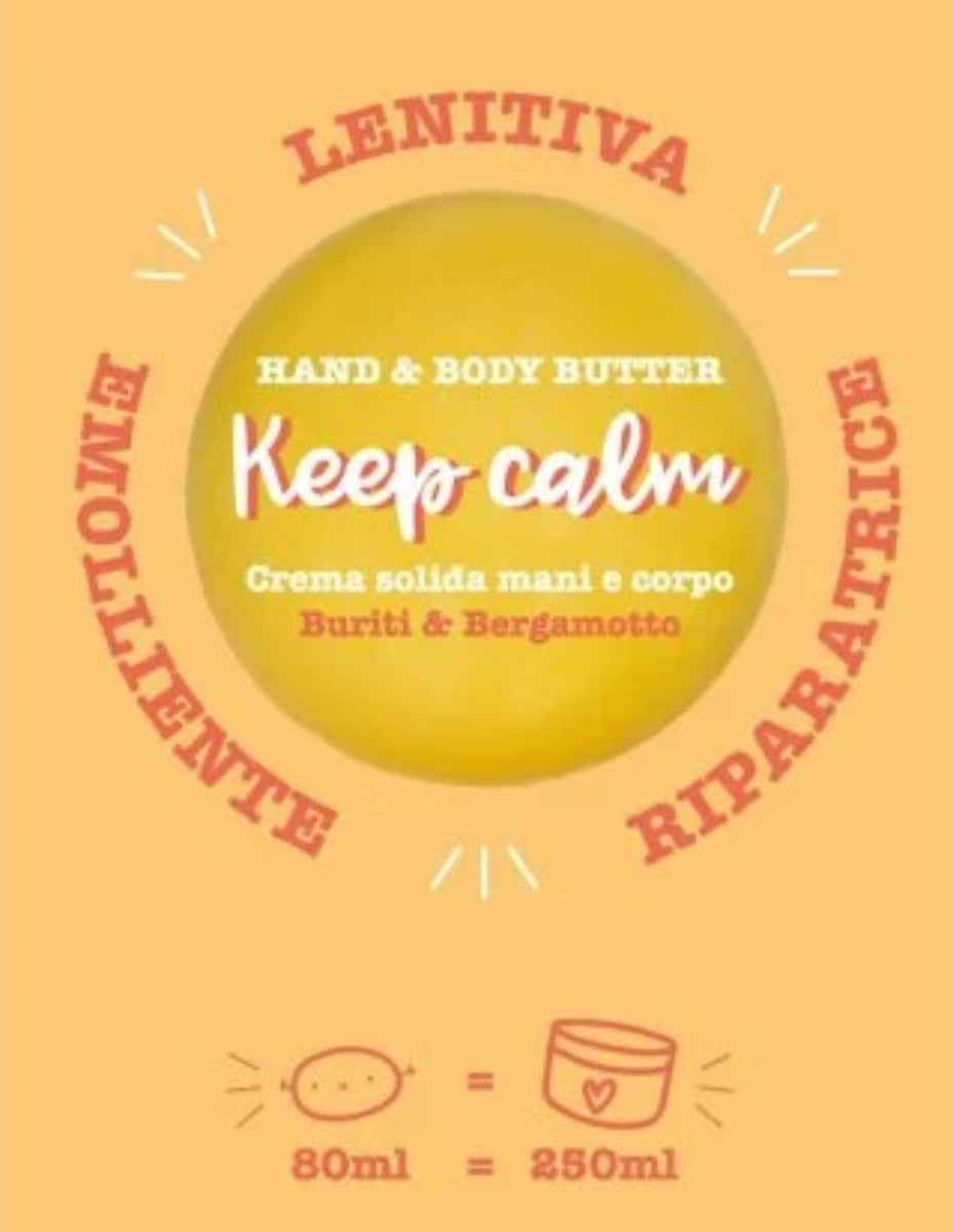 Crema solida mani e corpo KEEP CALM 80g