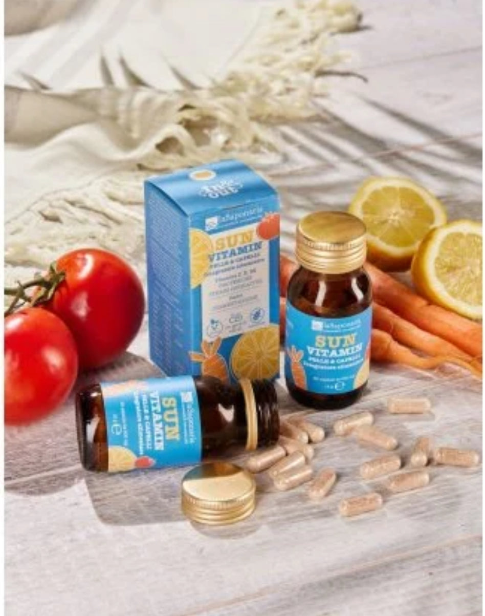 SUN VITAMIN - Integratore alimentare protezione e pigmentazione 30 capsule