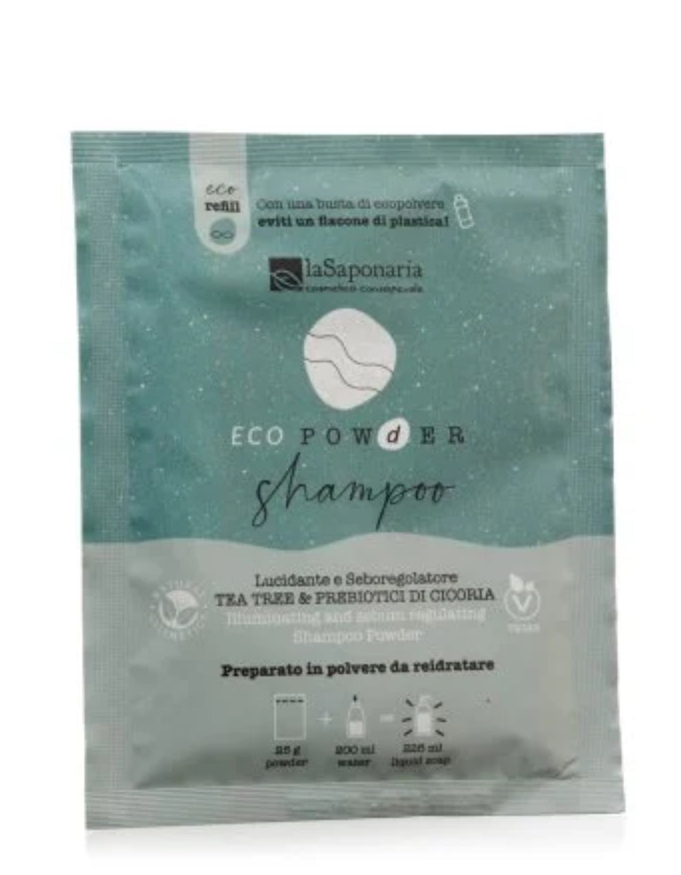 Shampoo in polvere lucidante e seboregolatore 25g