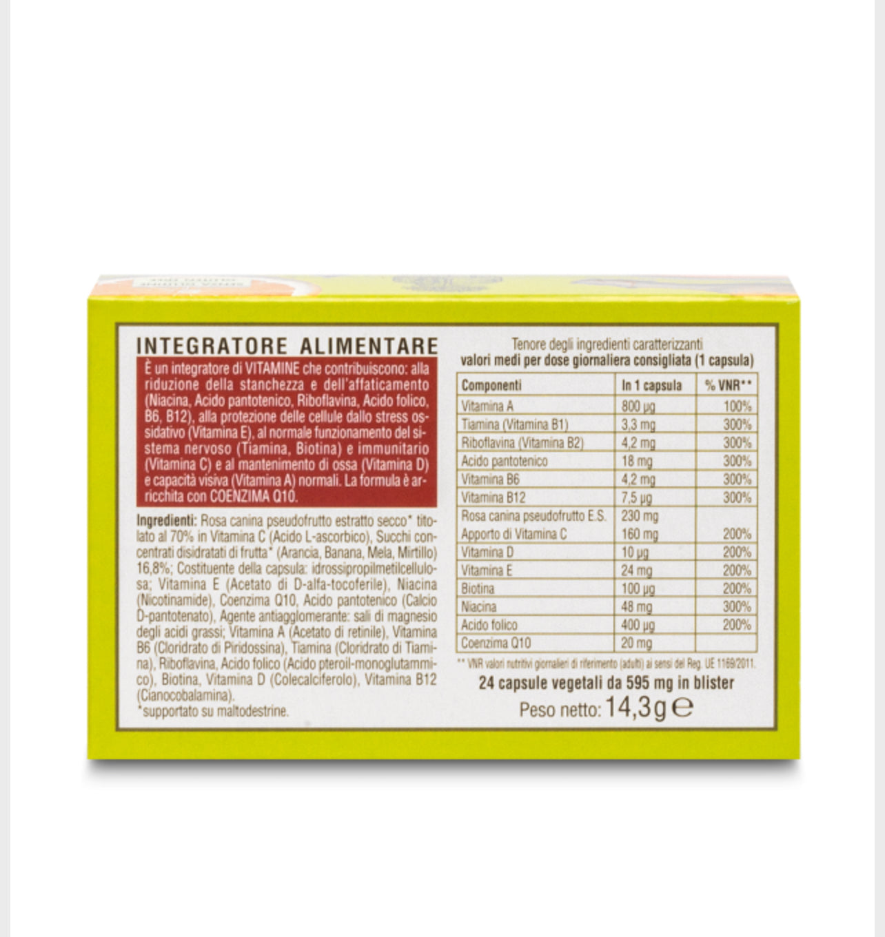 Integratore Multivitaminico Energy
24 capsule
