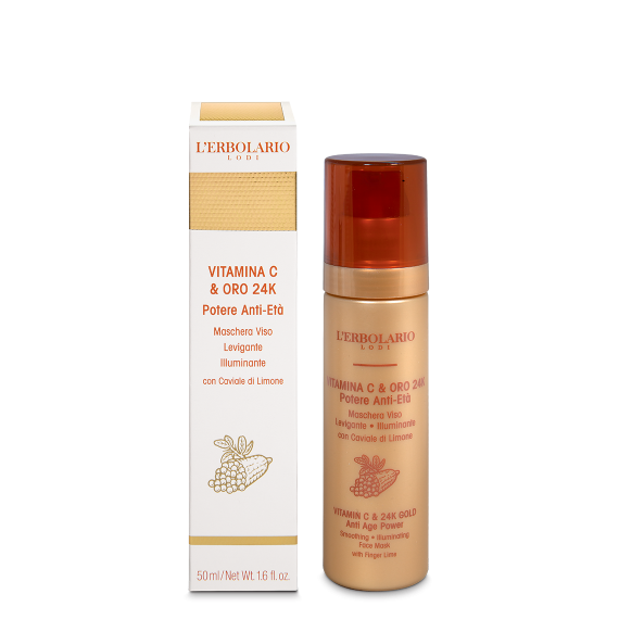 Maschera Viso Vitamina C & Oro 24K - 50ml