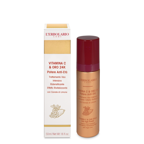 Trattamento Viso Vitamina C & Oro 24K - 50 ml
