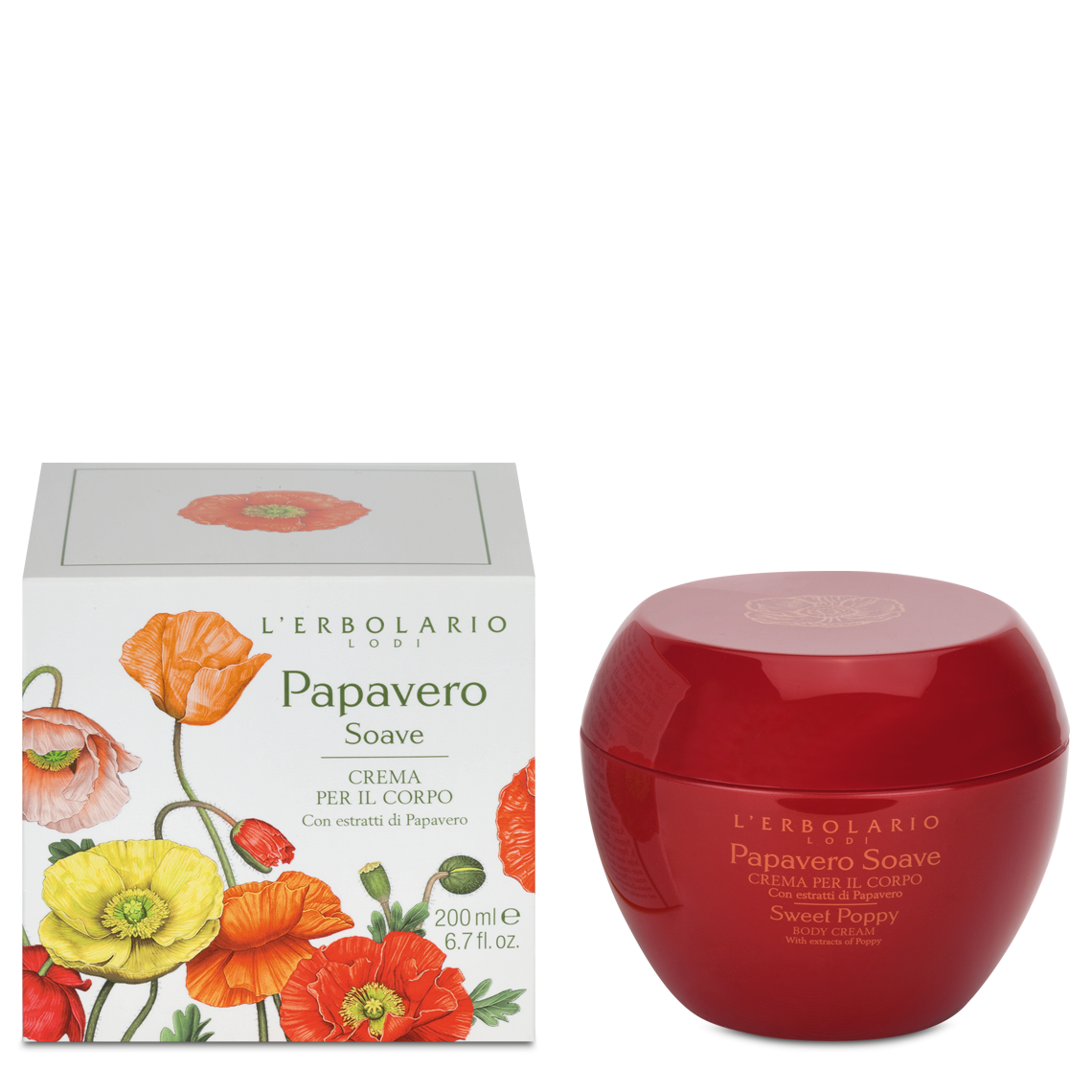 Crema Corpo Papavero Soave 200 ml