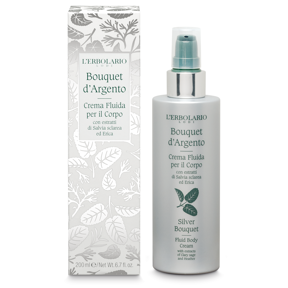 Crema Fluida per il Corpo Bouquet d'Argento 200 ml