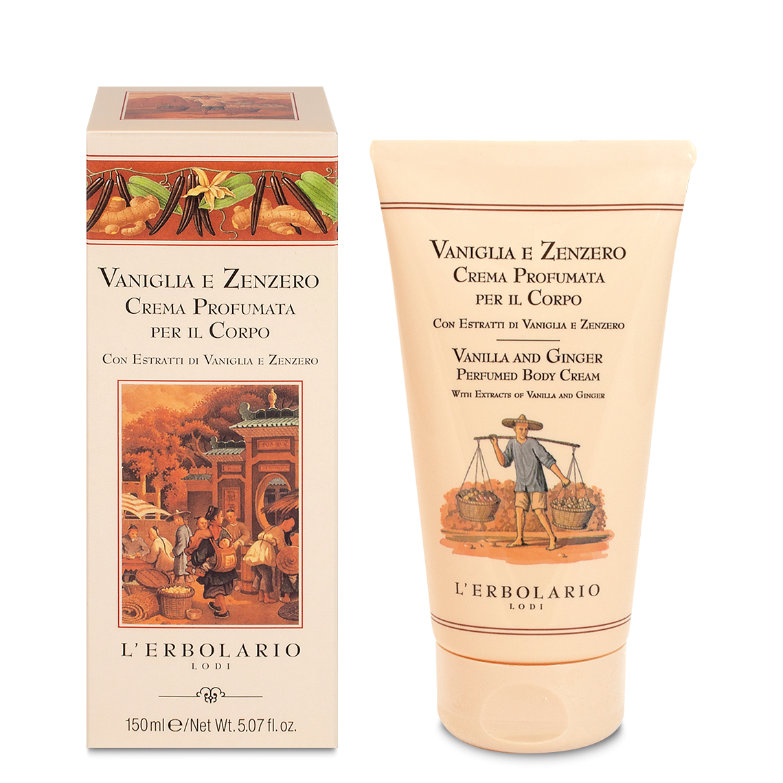 Crema Profumata per il Corpo Vaniglia e Zenzero 150 ml