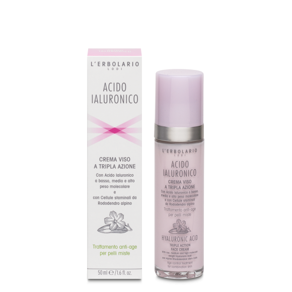 Crema Viso per Pelli Miste Acido Ialuronico 50 ml