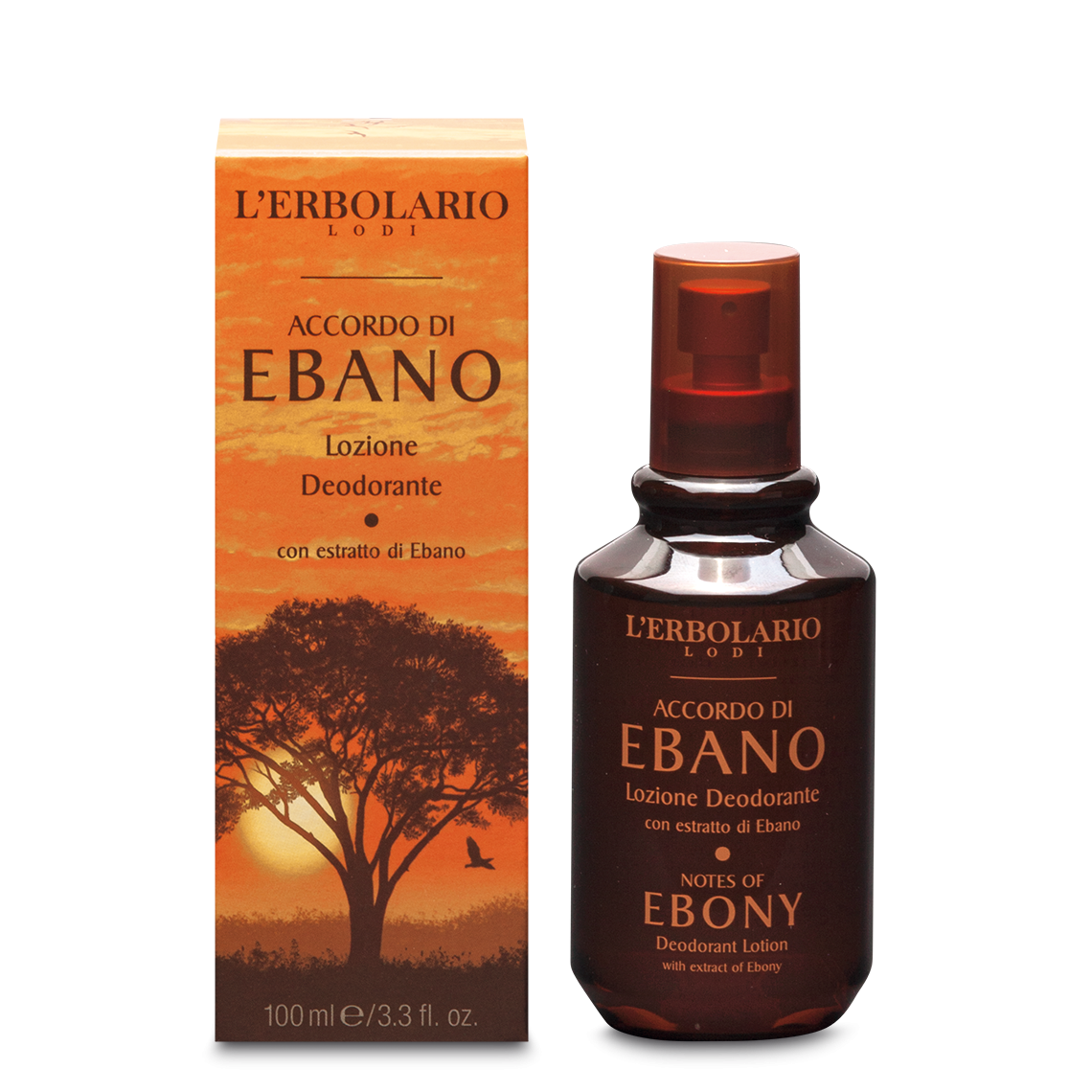Lozione Deodorante Accordo di Ebano 100 ml