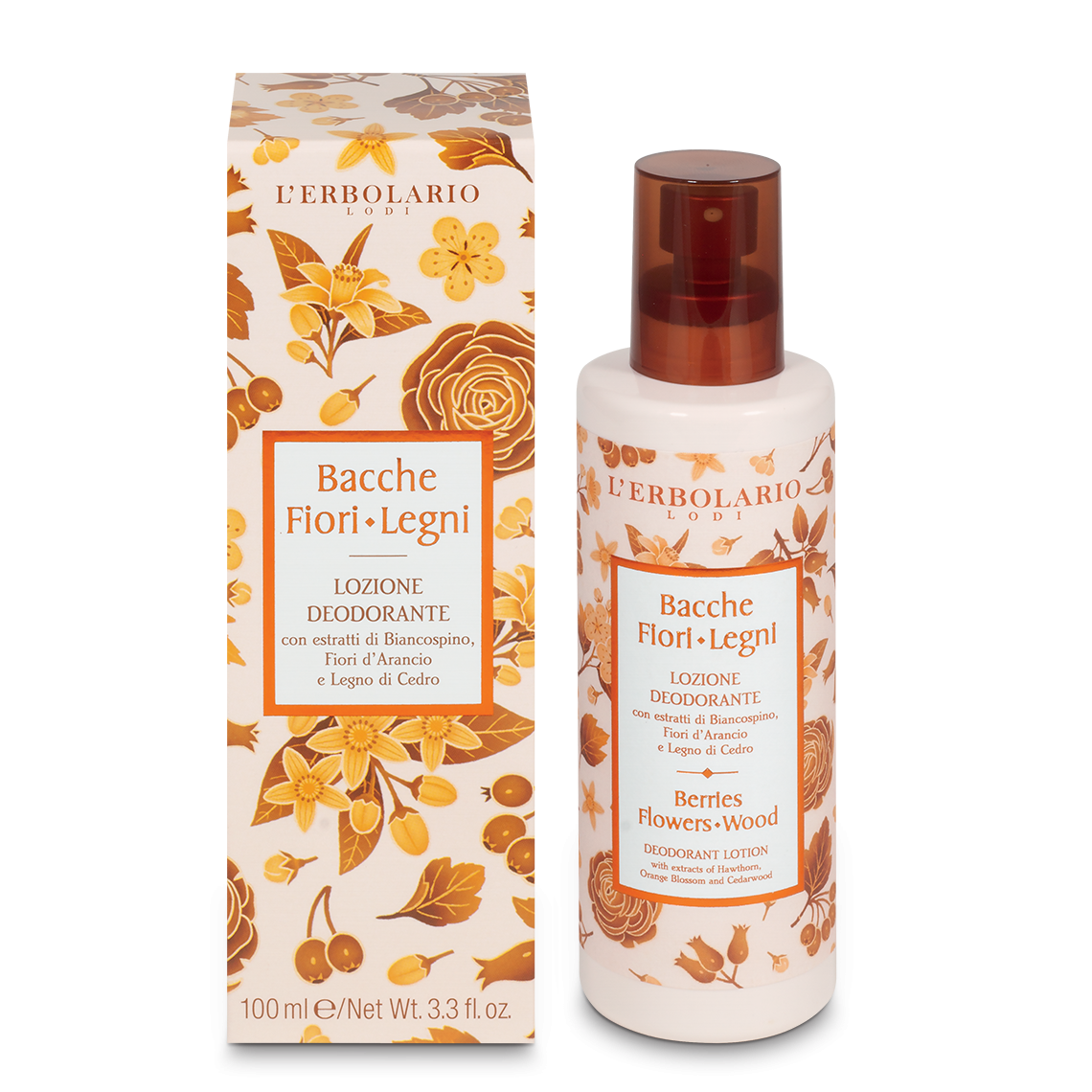 Lozione Deodorante Bacche Fiori Legni 100 ml