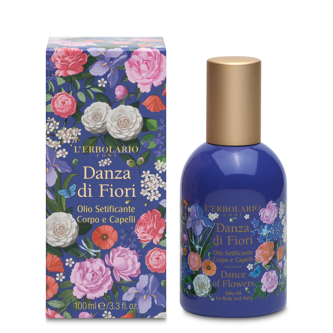 Olio Setificante Corpo e Capelli Danza di Fiori 100 ml