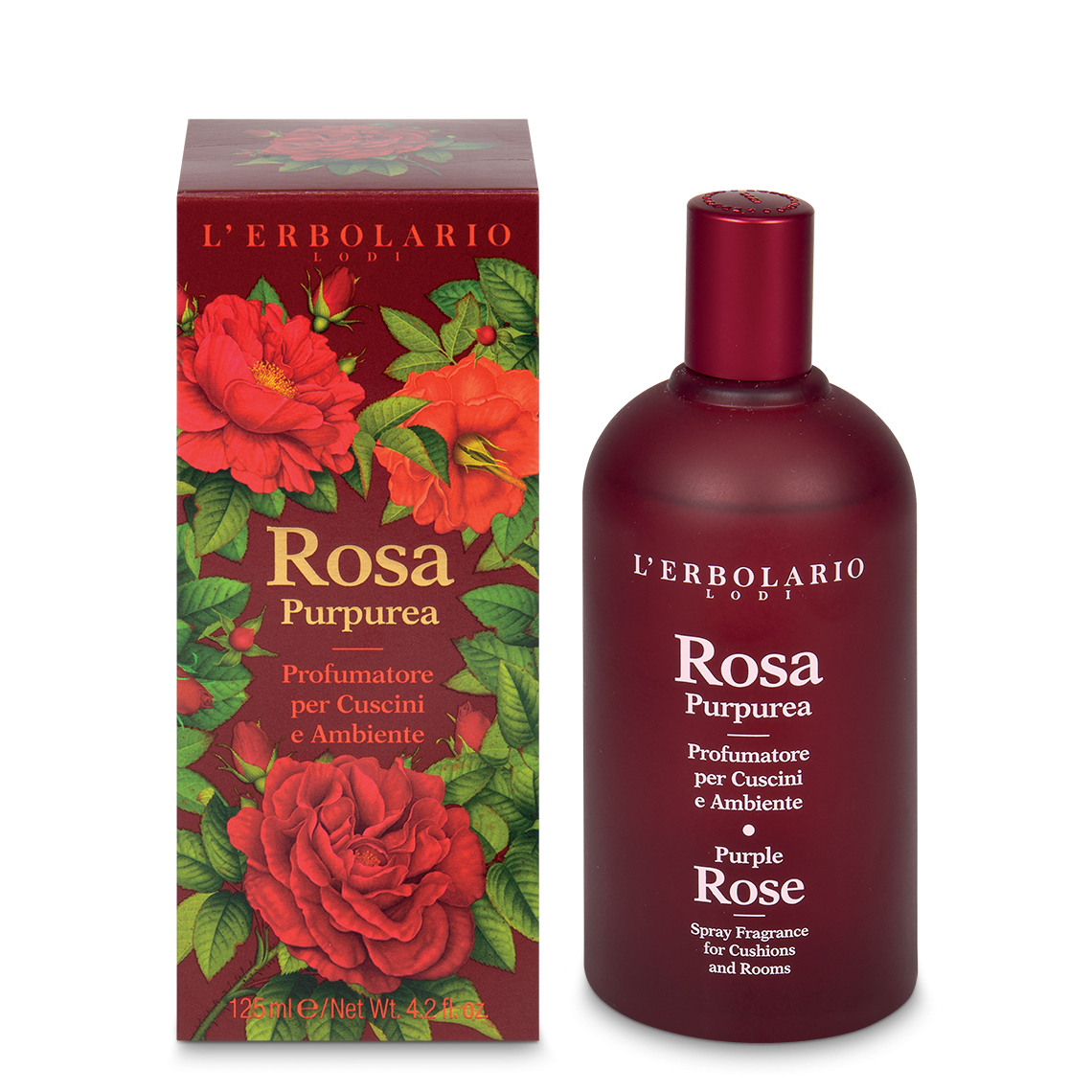 Profumatore per Cuscini e Ambiente Rosa Purpurea 125 ml