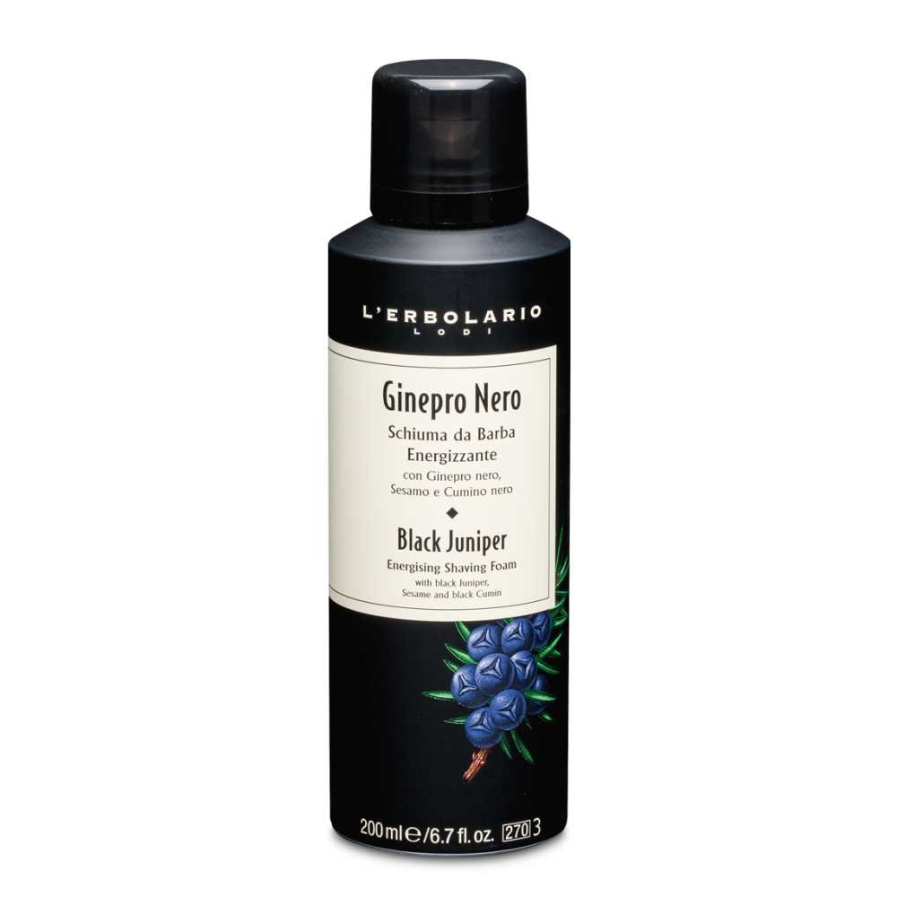 Schiuma da Barba Energizzante Ginepro Nero 200 ml