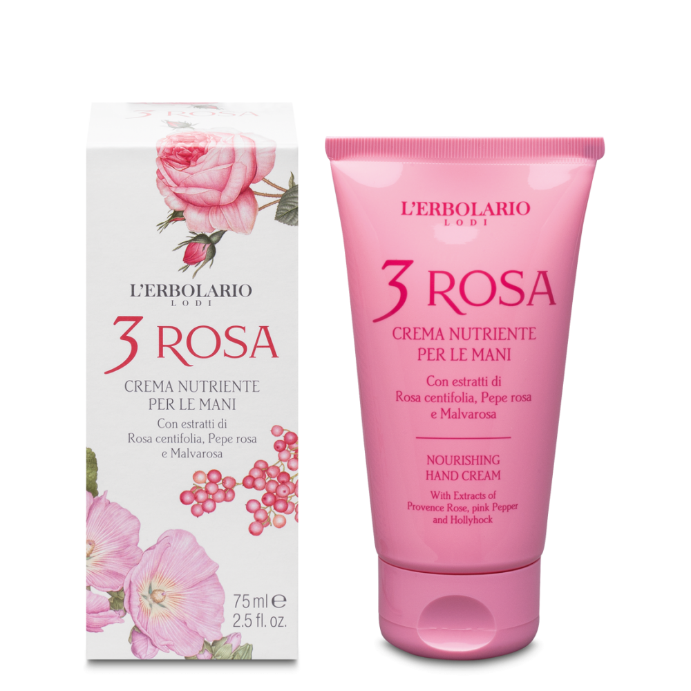 Crema Nutriente per le Mani 3 Rosa 75 ml