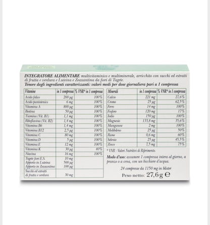 Integratore Vitamine & Minerali 24 compresse