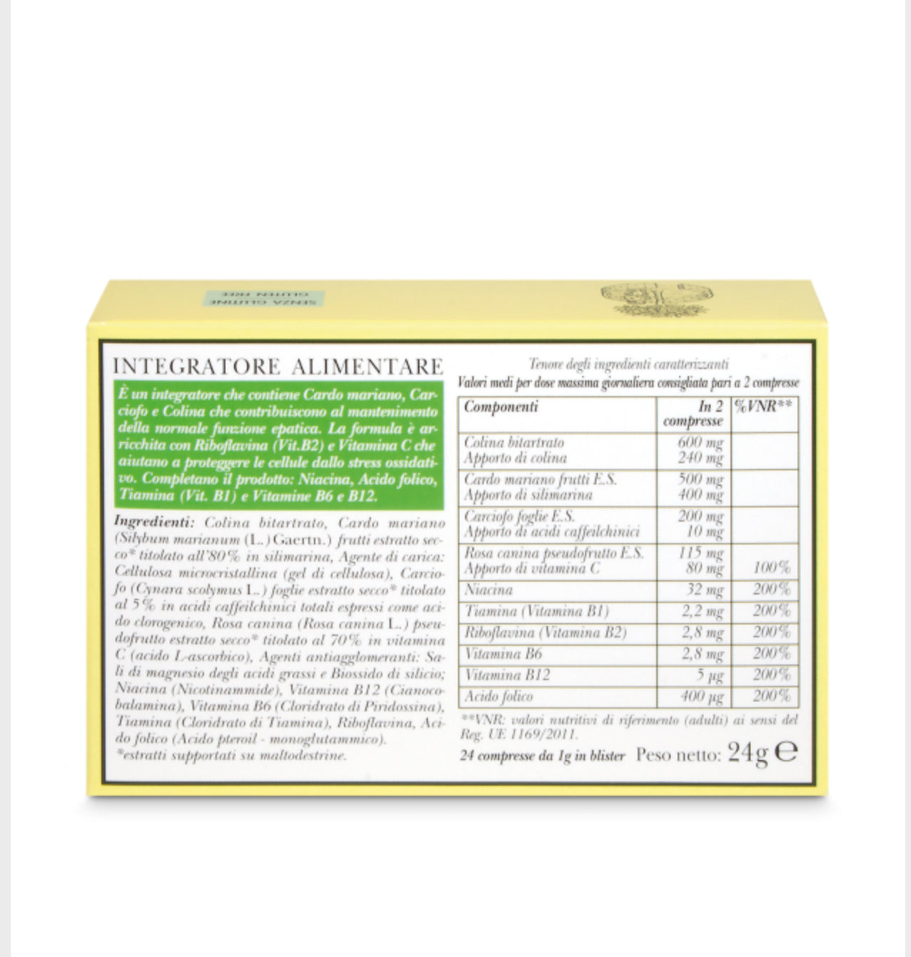 Integratore Alimentare Fegato Forte 24 capsule