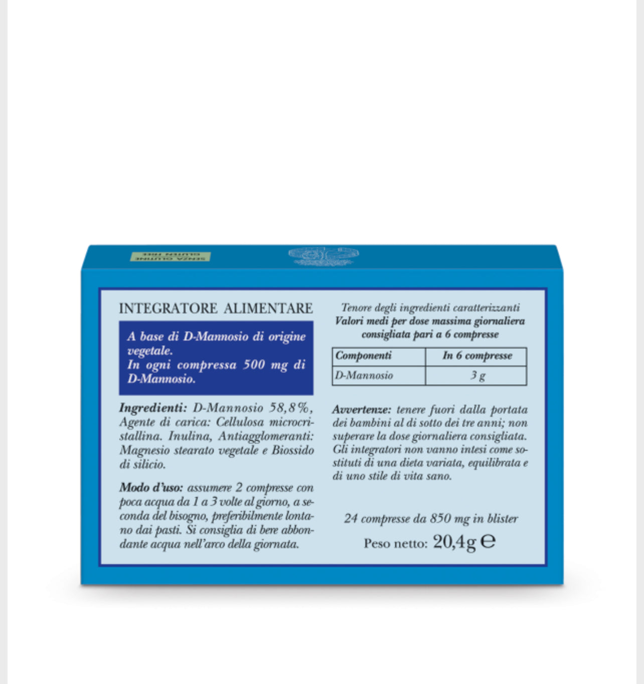 Integratore D-Mannosio 24 capsule