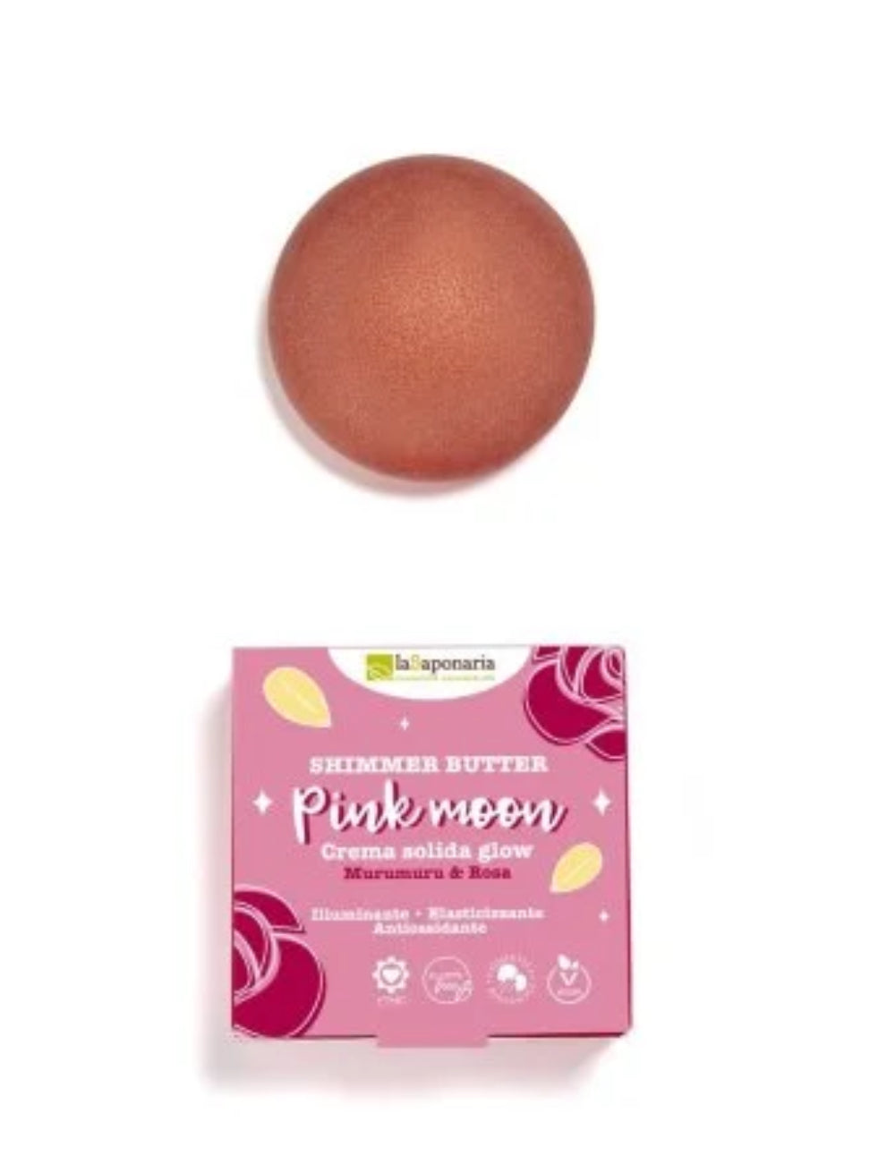 Crema solida glow PINK MOON 80 ml