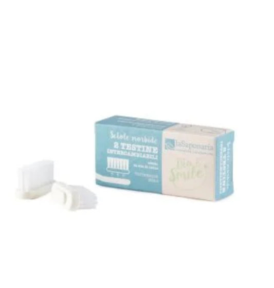 Testine Intercambiabili setole morbide 2 Pz