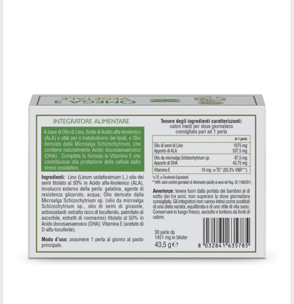 Integratore Omega 3 Vegetale - 30 perle vegetali