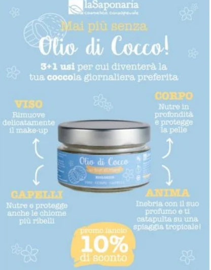 Olio di Cocco ai fiori di Tiarè biologico 150ml