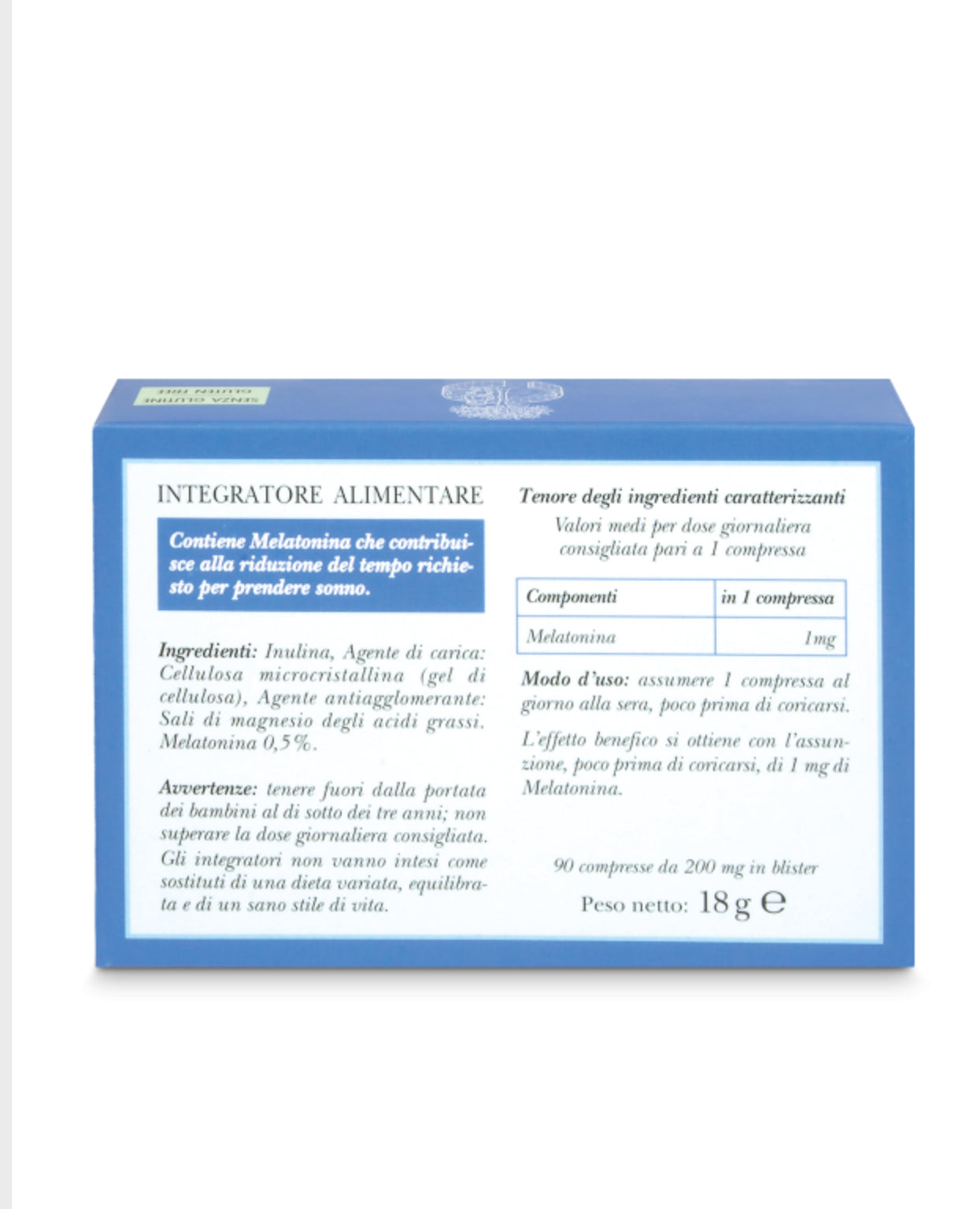 Integratore Melatonina 90 compresse
