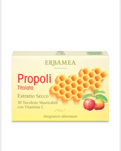 Tavolette masticabili Propoli Titolata 30 tavolette