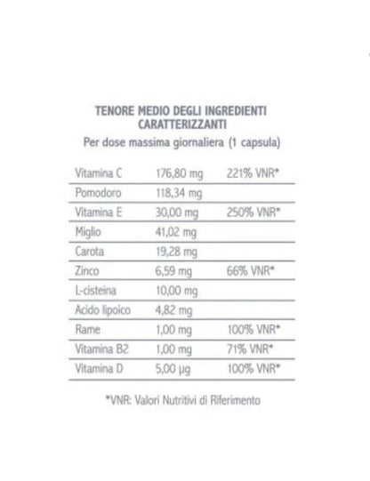 SUN VITAMIN - Integratore alimentare protezione e pigmentazione 30 capsule