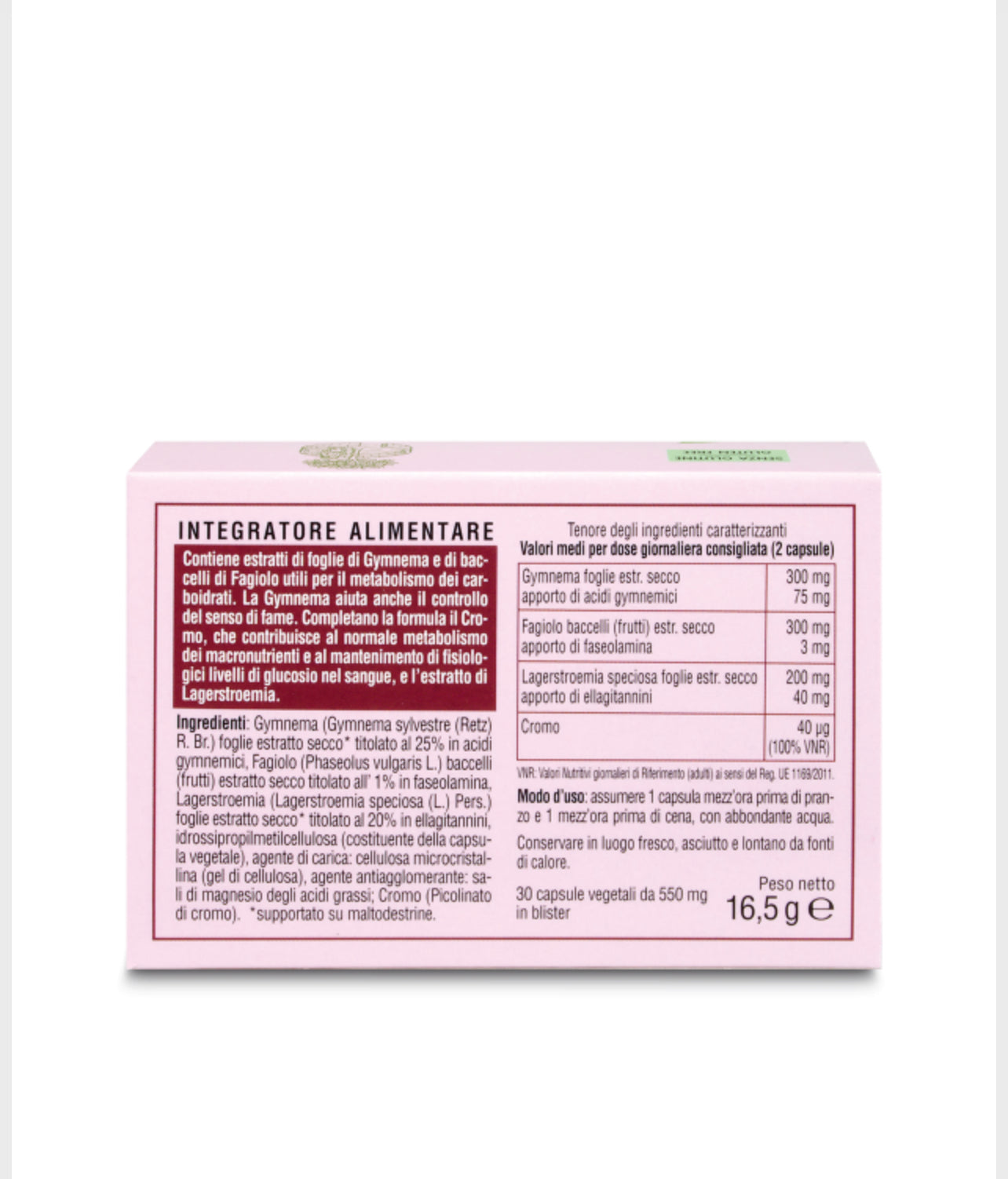 Integratore Erbaforma Linea Control
30 capsule