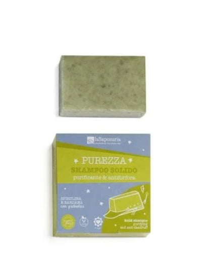 Shampoo solido Purezza - purificante e anti-forfora 50g