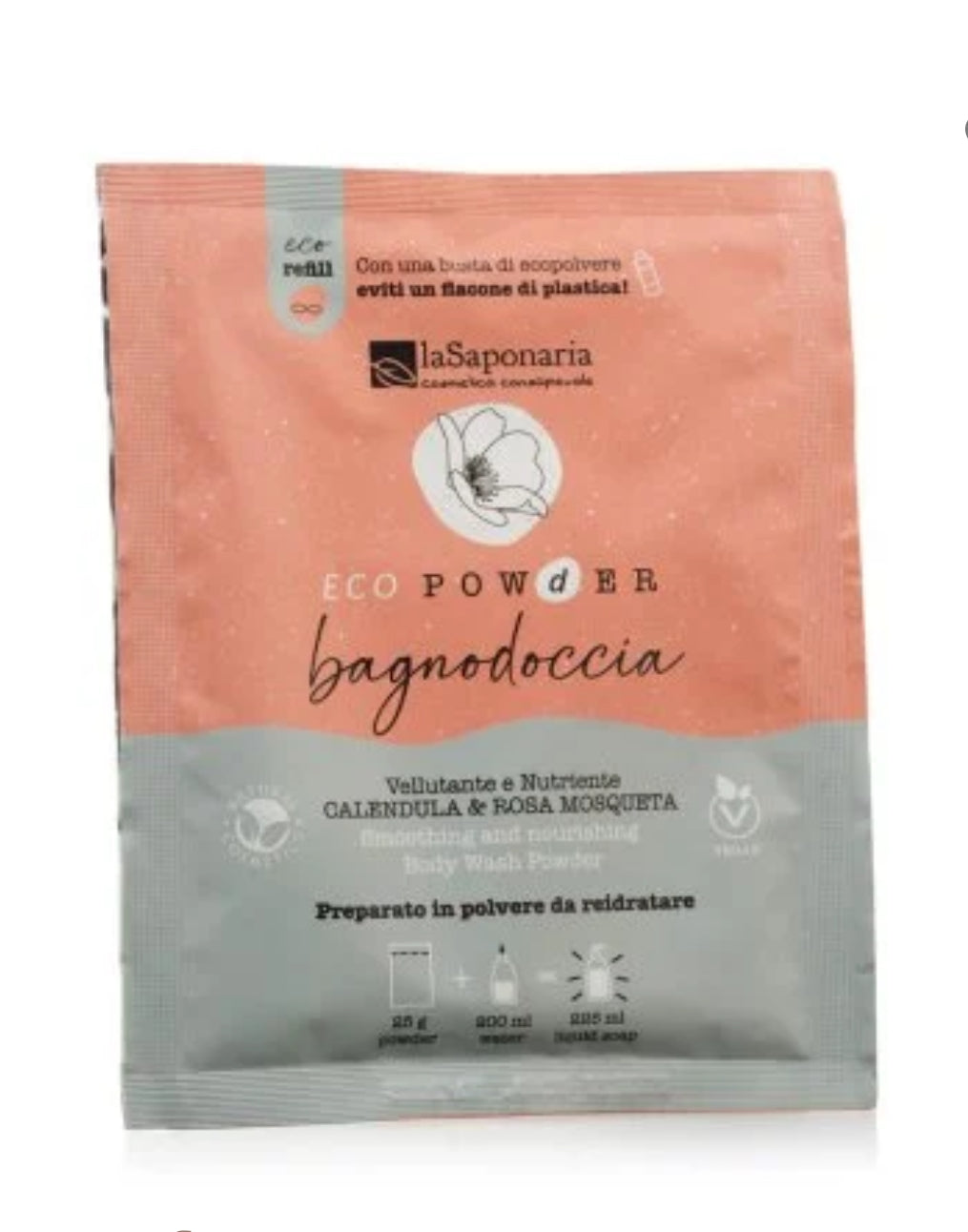 Bagnodoccia in polvere vellutante e nutriente 25g