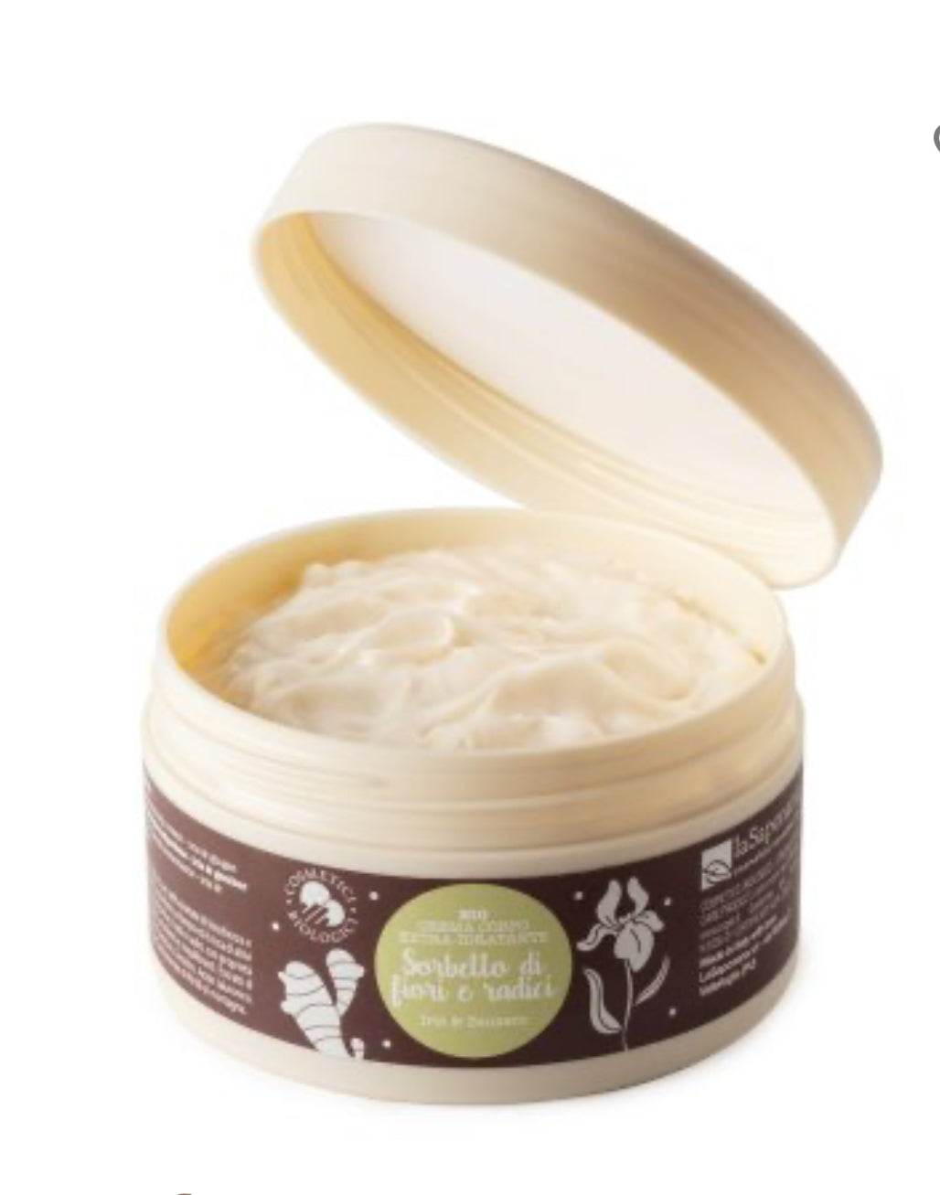 Crema corpo idratante Iris e Zenzero - Sorbetto di fiori e radici 180ml