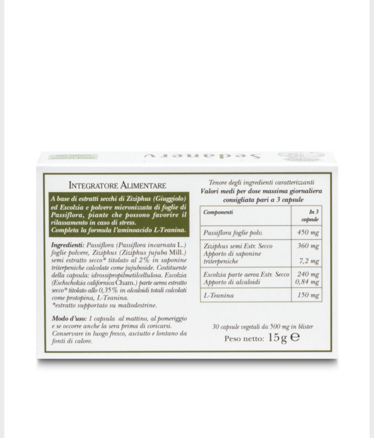 Integratore Sedanerv 30 capsule