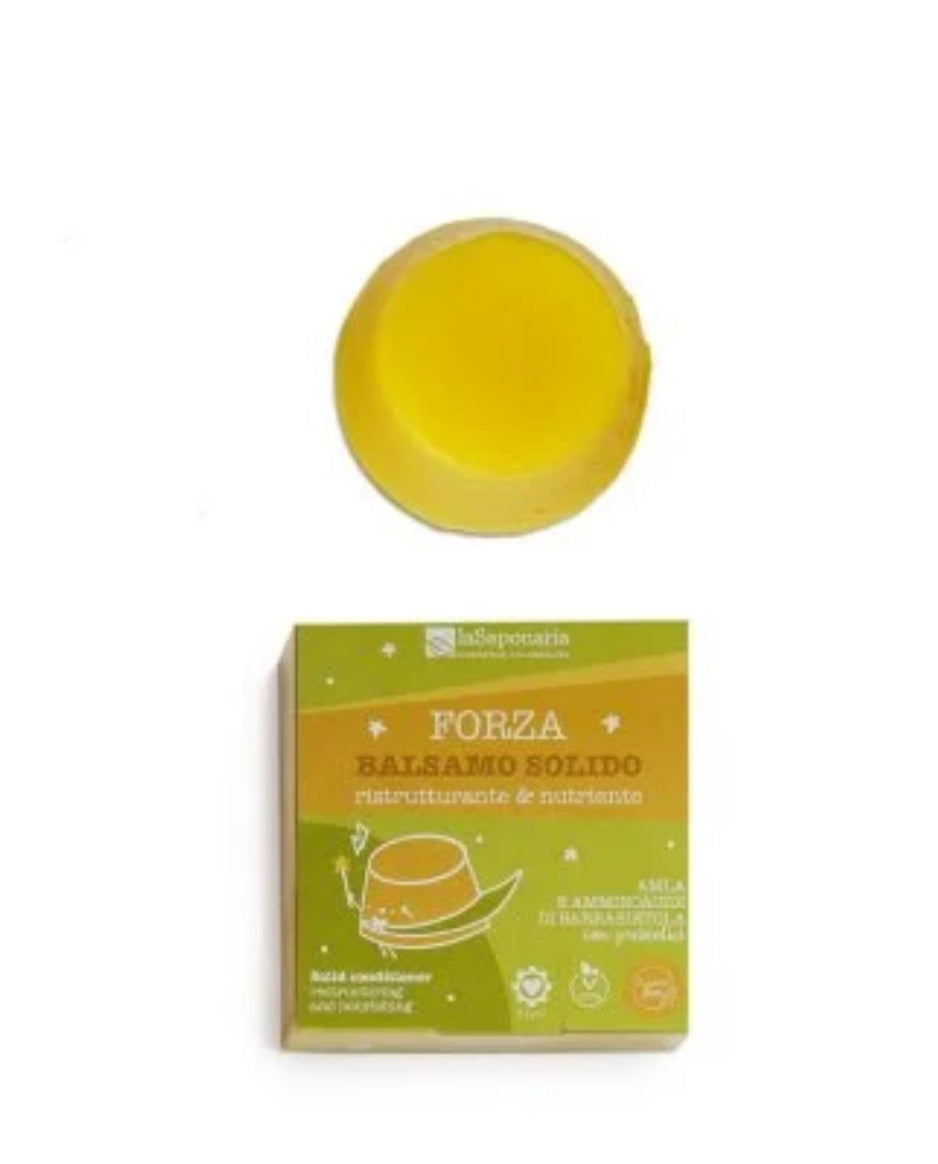 Balsamo solido bio Forza - ristrutturante e nutriente 40g