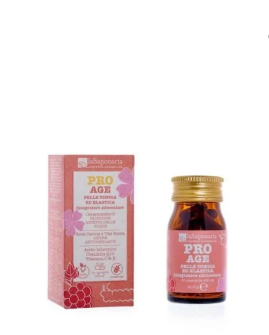 PRO AGE - Integratore alimentare rughe ed elasticità 30 capsule