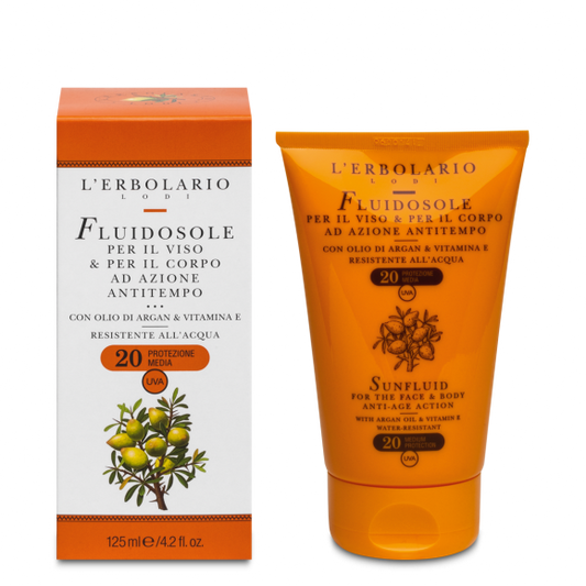 FluidoSole Viso e Corpo Anti-tempo SPF 20 125ml