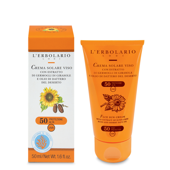 Crema Solare Viso SPF 50.   50ml
