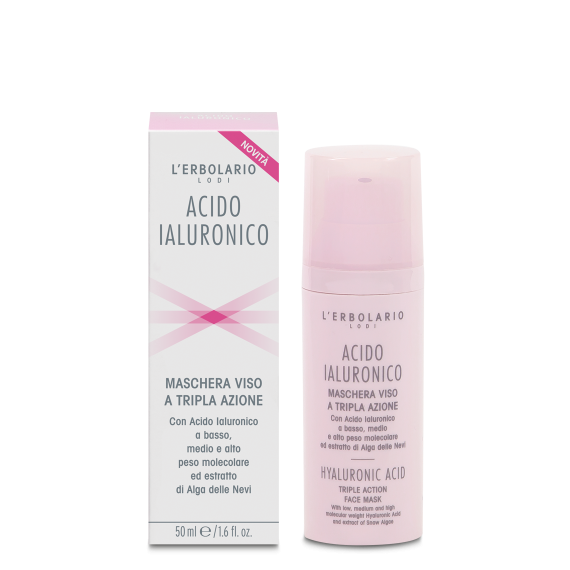 Maschera Viso a Tripla Azione Acido Ialuronico 50ml