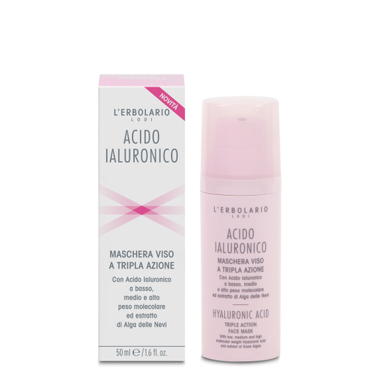 Maschera Viso a Tripla Azione Acido Ialuronico 50ml
