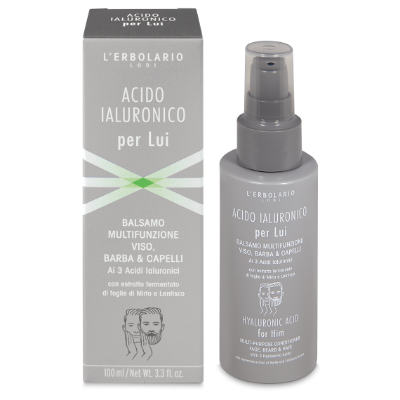 Balsamo Viso, Barba & Capelli Acido Ialuronico per Lui 100ml
