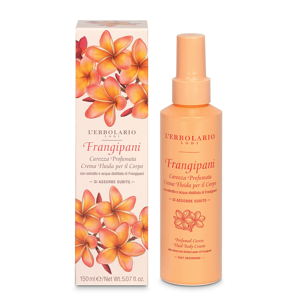 Carezza Profumata Crema Fluida per il Corpo Frangipani 150 ml