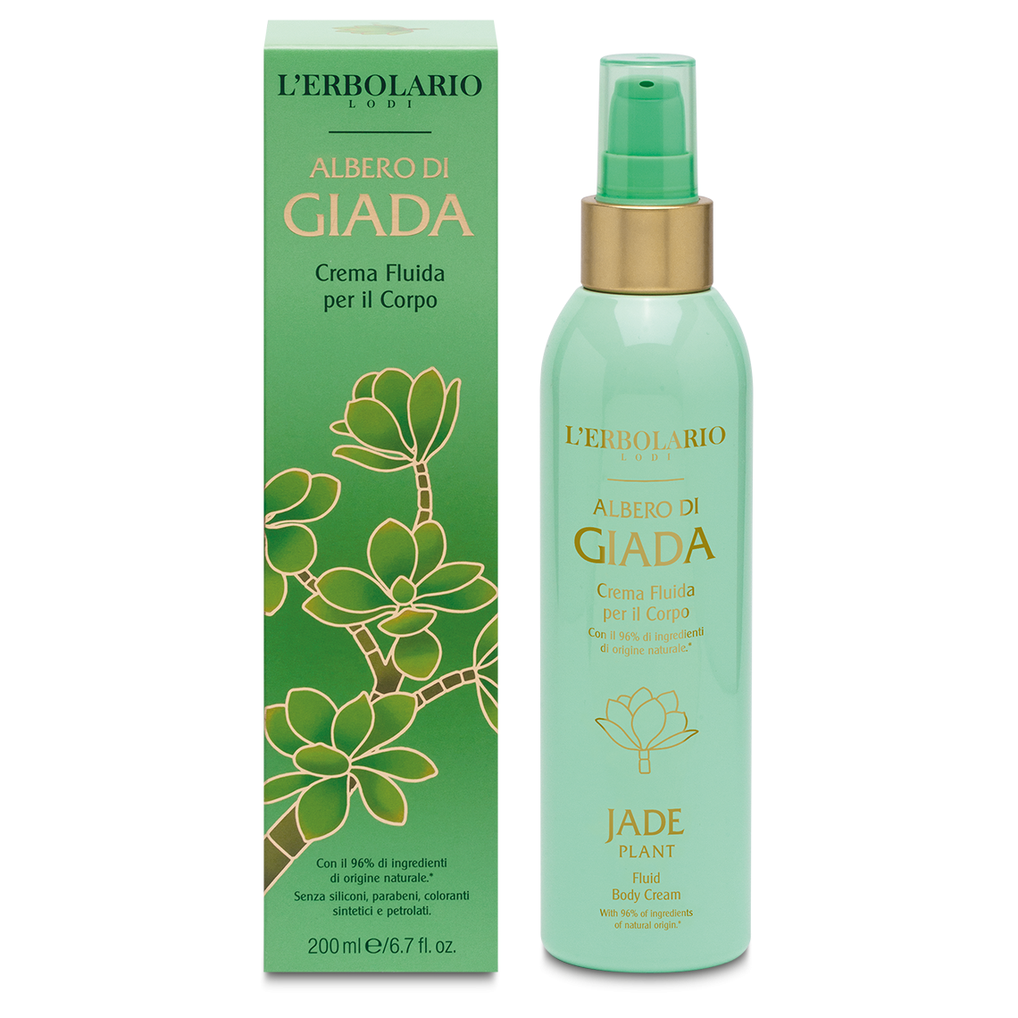 Crema Fluida per il Corpo Albero di Giada 200 ml