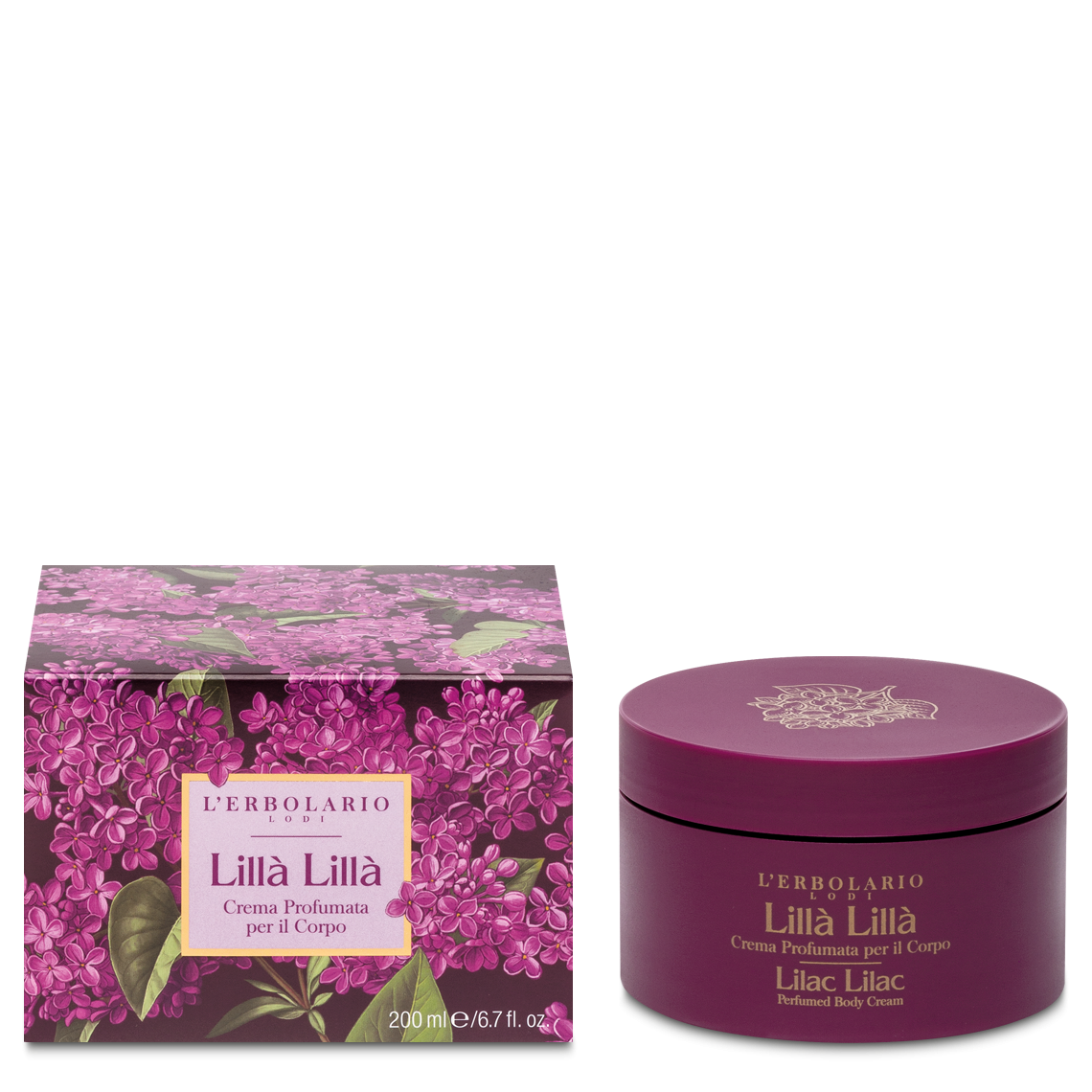 Crema profumata per il Corpo Lillà Lillà 200 ml