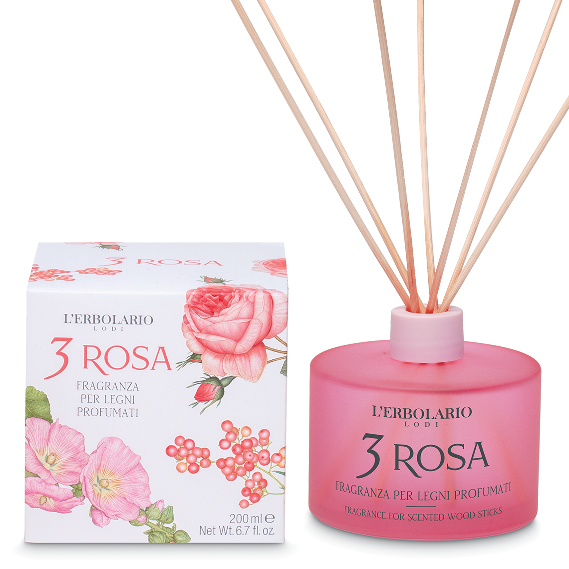Fragranza per Legni Profumati 3 Rosa 200 ml